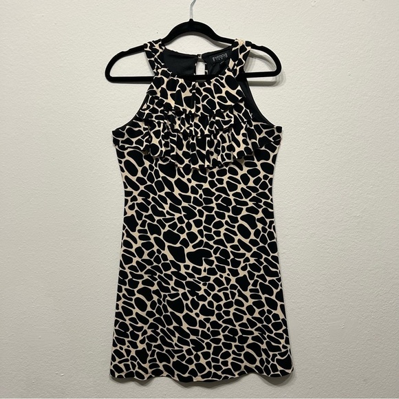 ENFOCUS STUDIO Dress Size 8 Black/White Knee Length - Picture 2 of 4